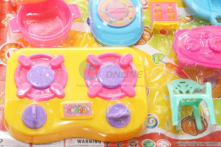 2017 Hot Children Toy Plastic Kitchenware Cooking Set