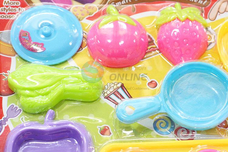 Children Toy Plastic Kitchenware Cooking Set with Low Price