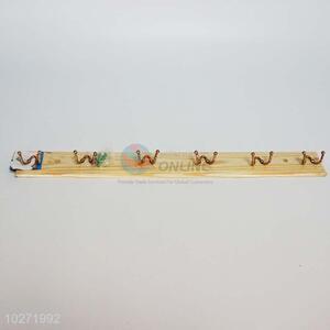 Promotional 6 heads wooden hooks