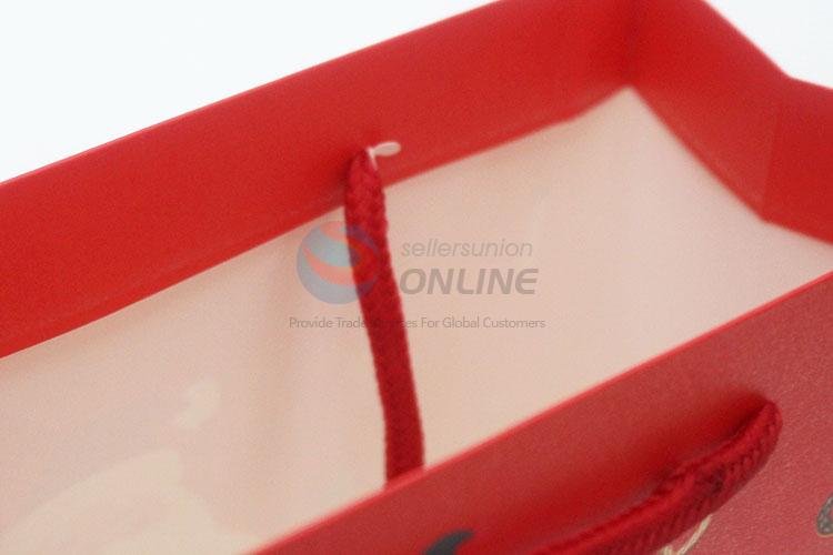 New style good cheap red Christmas gift bag