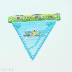 Cheap promotional best selling paper birthday party triangle flag