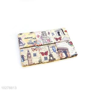 Beautiful Building Printed Square Pocket Cosmetic Mirror for Sale
