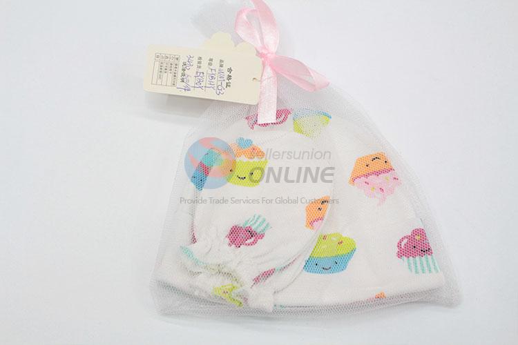 Recent Design comfortable cotton newborn baby hats&gloves