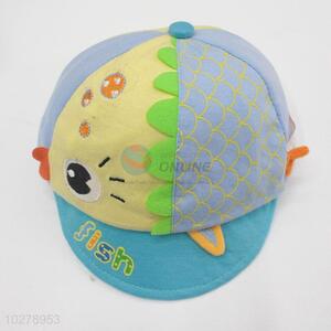 Wholesale fish pattern baby baseball cap/sunhat