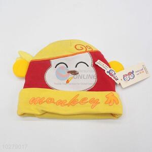 superfine monkey design newborn baby hats for male