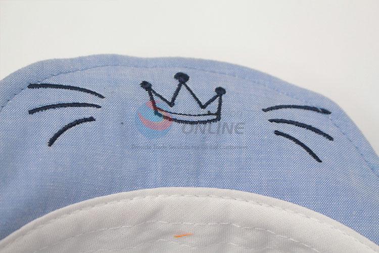 Good sale Lovely cat design baby baseball cap/sunhat