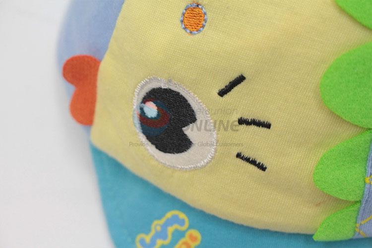 Wholesale fish pattern baby baseball cap/sunhat