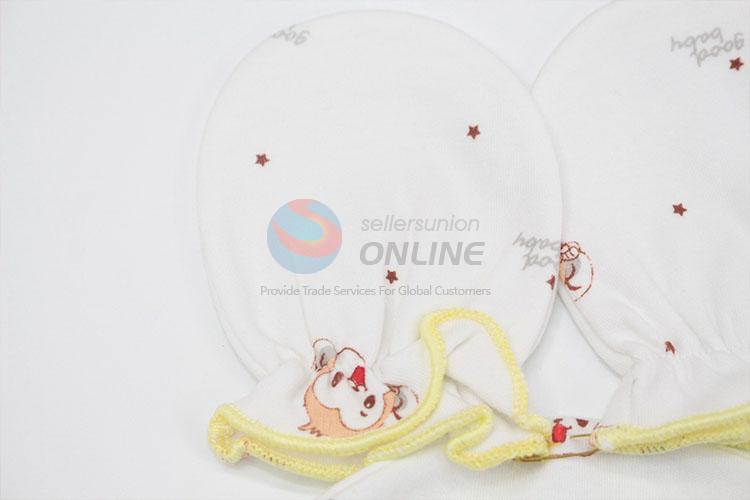 suitable price monkey pattern cotton newborn baby hats&gloves