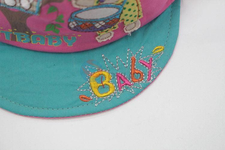 Funny bear design  baby baseball cap/sunhat