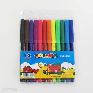 Colorful high quality plastic water color pen for school