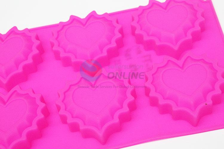 Hot Sale Silica Gel Cake Mold Pink