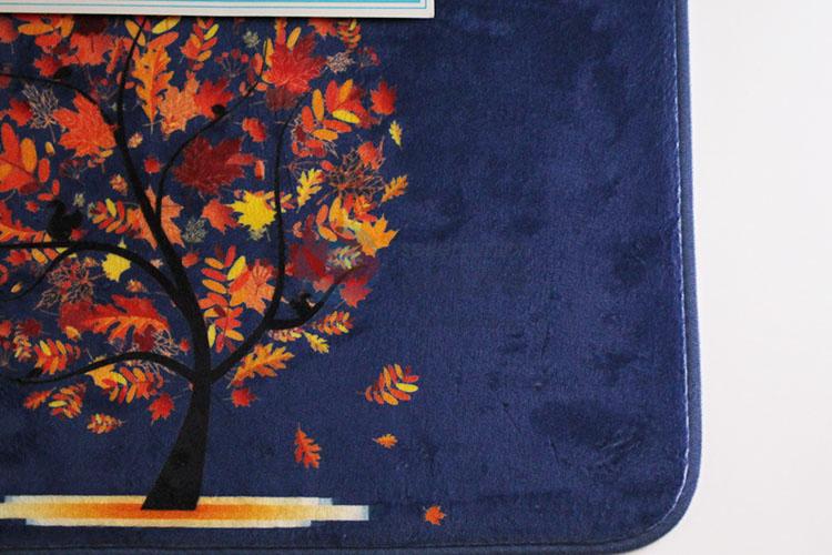 Best Sale Colorful Tree Printed Bedroom Carpet Floor Mat