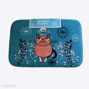 Low Price Cartoon Cat Printed Floor Mat Soft Rug