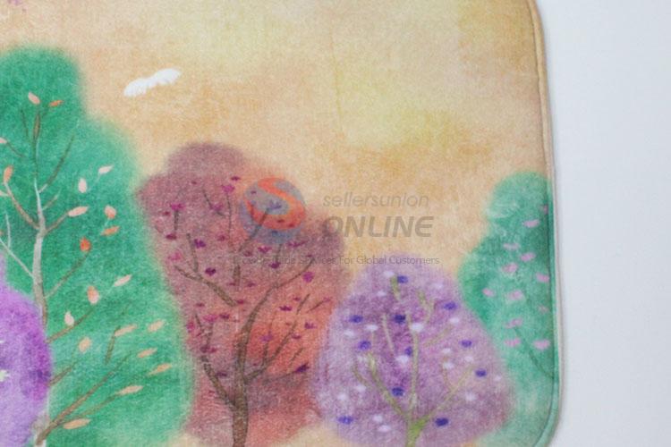 Colorful Tree Printed  Door Mat Ground Soft Carpets Floor Mat