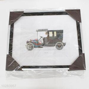 Nice Design Vintage Car Pattern Painting Crafts for Wall Decoration