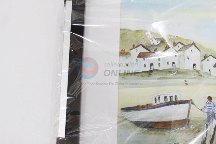 Simple Best White House and Boat Printed Painting Crafts for Wall Decoration