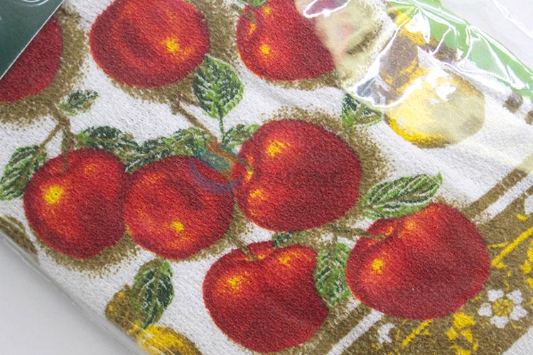 3 Pcs/Set Apples Pattern Apron Gloves Microwave Oven Mitt Bakeware Potholder