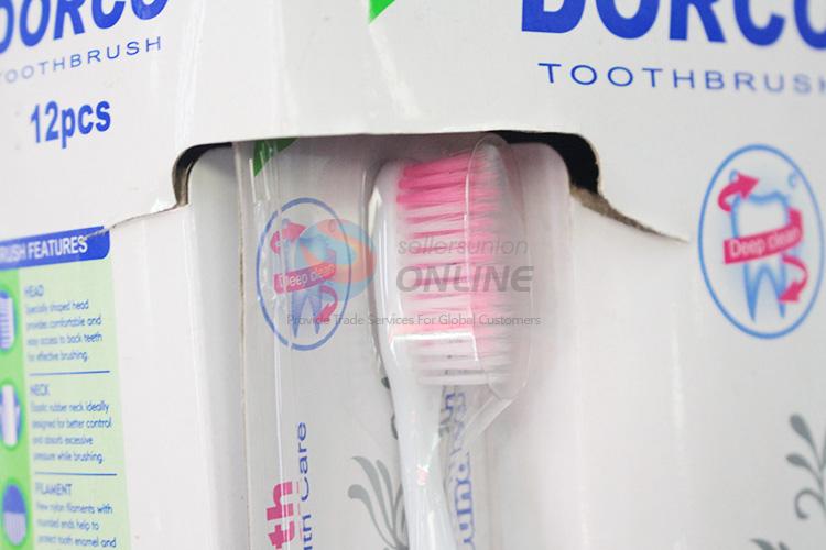 High sales promotional soft adult toothbrush