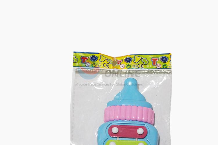 Lovely design custom kids toy feeding bottle music instrument