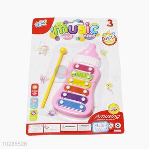 Factory sales bottom price kids toy feeding bottle music instrument