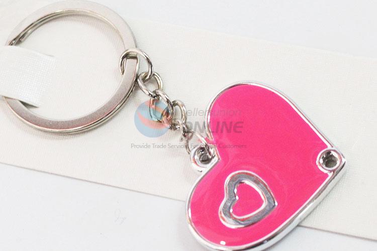 Fashionable low price loving heart shape key chain