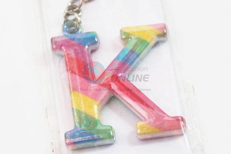 Great low price new style colorful K shape key chain