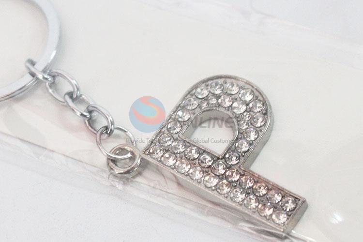 Wholesale low price best fashion P shape key chain