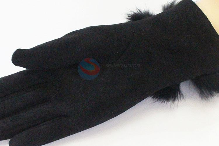 Top quality great black women glove