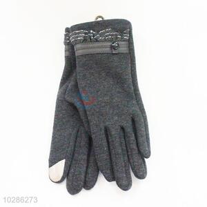 Factory price wholesale top quality gray women glove