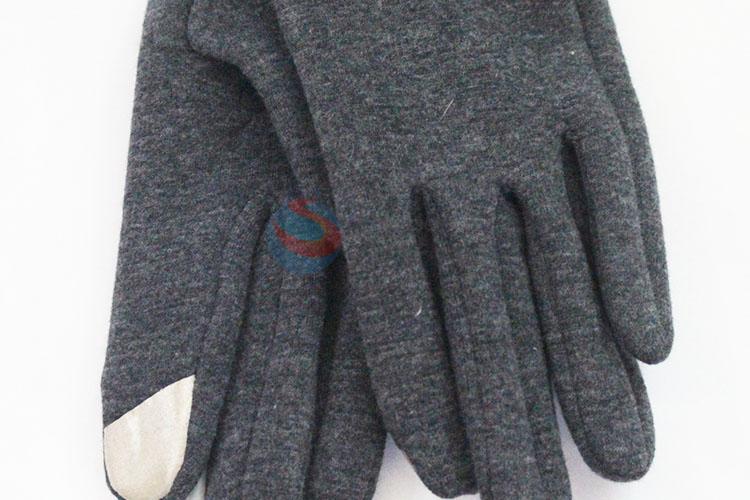 Factory price wholesale top quality gray women glove