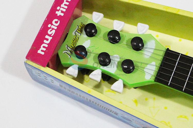 Lovely Design Green Color Simulation Guitar Toy Music Boys Girls Gift