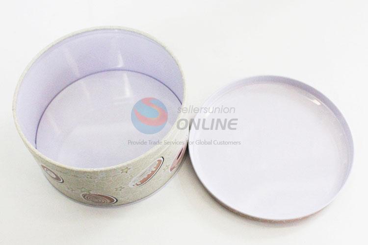 Good Quality Round Tin Storage Box  Practical Storage Case