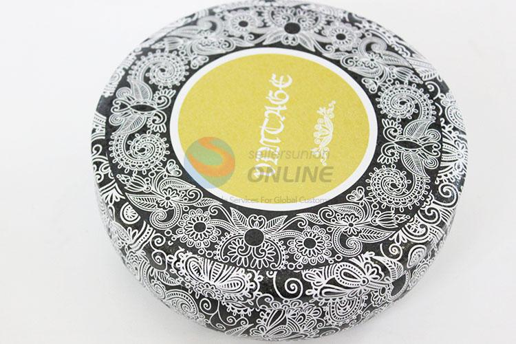 Portable Bowl Shape Storage Box Colorful Tin Storage Can