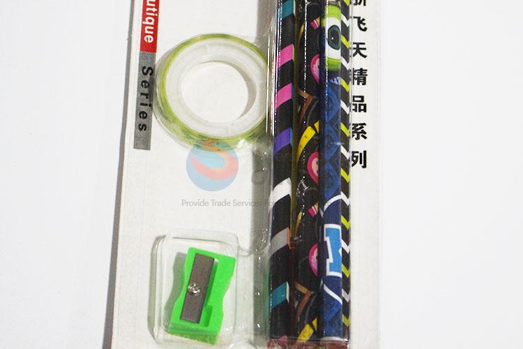 Stationery Set Pencil, Eraser, Pencil Sharpener, Adhesive Tape