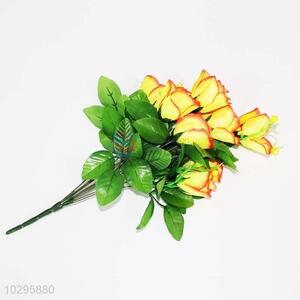 Wholesale top quality fashionable 10pcs artificial plastic rose