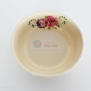 Brown flower printing melamine bowl,17.5*6cm,122G