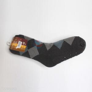 Fashion Design plaid printed men knitting stockings