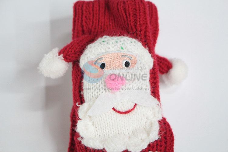 Unique Design Santa Claus pattern knitting socks