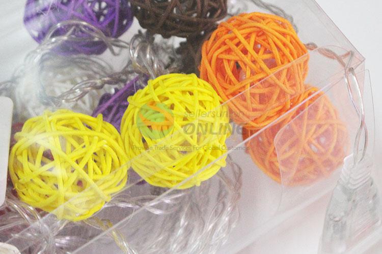 Wholesale Battery Operated Decoration Garland Colorful Ball LED String Lights