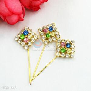 Cheap Price Decorative Rhinestone Brooch Pin