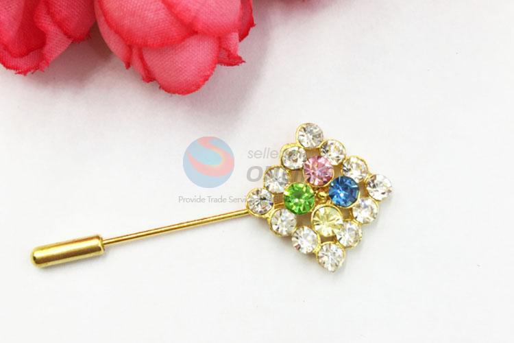 Cheap Price Decorative Rhinestone Brooch Pin