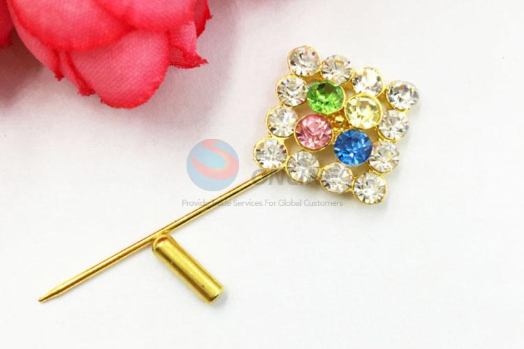 Cheap Price Decorative Rhinestone Brooch Pin