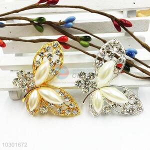 Beautiful Women Rhinestone Brooch/Breastpin in Butterfly Shape