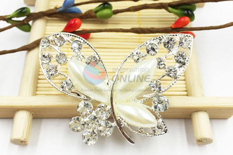 Beautiful Women Rhinestone Brooch/Breastpin in Butterfly Shape