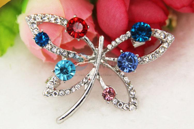 Rhinestone Brooch for Wedding Invitations in Bowknot Shape