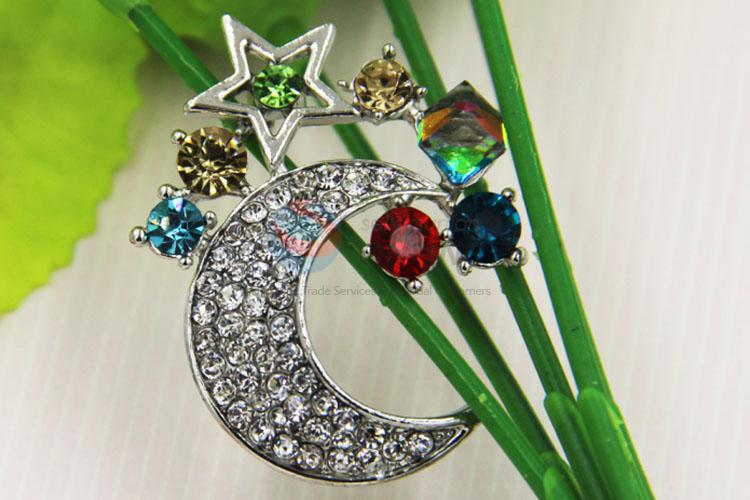 Beautiful Women Rhinestone Brooch/Breastpin for Promotion