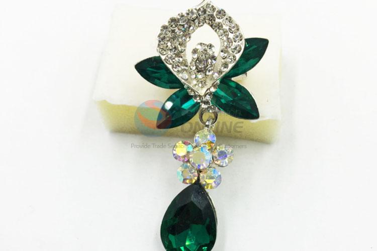 Popular Fancy Crystal Brooch Metal Breastpin for Sale