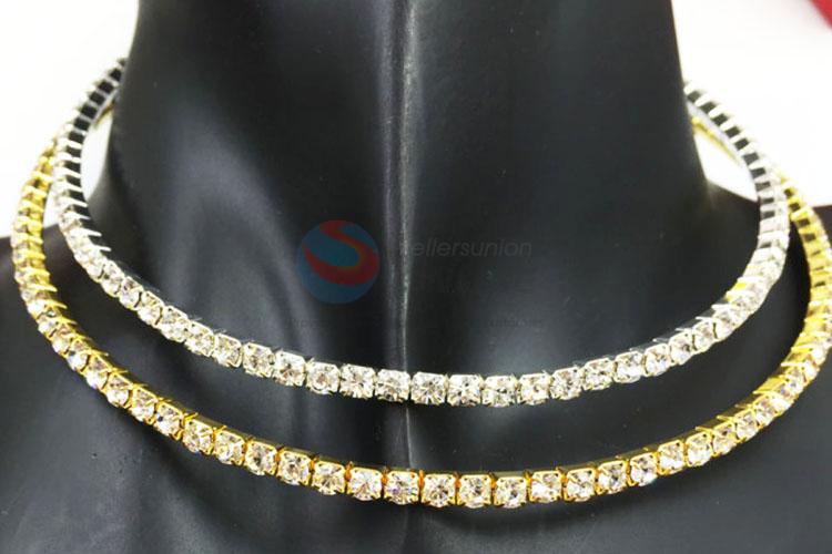 Full Paved Rhinestone Choker Collar Necklace for Girls