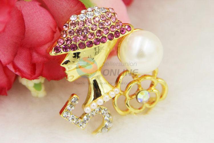 Elegant Decorated Crystal Rhinestone Brooch for Decoration