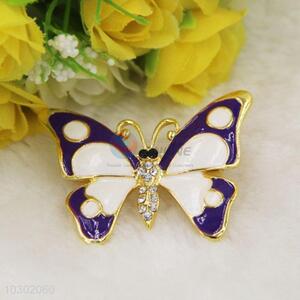 Kawaii Butterfly Shaped Brooch Jewelry, Rhinestone Breastpin